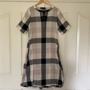 Roolee Jolie plaid midi dress